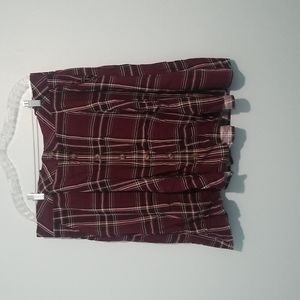 Torrid purple plaid skirt